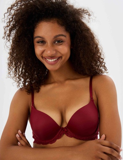 Бюстгальтер пуш-ап гель VOVA SNEJANNA V54037 байкинг красный, Цвет: байкинг красный, Размеры: 80A, изображение 4