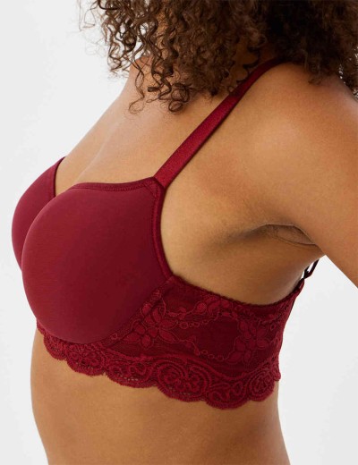 Бюстгальтер спейсер VOVA SNEJANNA V54124 байкинг красный, Цвет: байкинг красный, Размеры: 75C, изображение 3