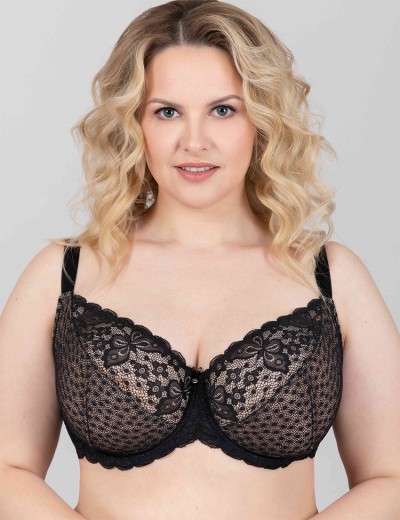 Бюстгальтер мягкий VOVA WISH V98411 черный, Цвет: черный, Размеры: 75F, изображение 4