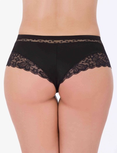 Трусы стринг-шорты VOVA WISH V98455 черный, Цвет: черный, Размеры: S, изображение 2