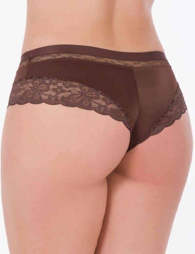 Трусы стринг-шорты VOVA WISH V98455 коричневый, Цвет: коричневый, Размеры: XL, изображение 2