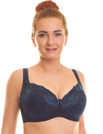Бюстгальтер полумягкий кружевной Valmira 1109-1109/B черный кварц, Цвет: черный кварц, Размеры: 85E, изображение 3