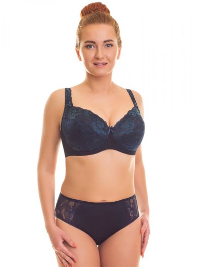 Бюстгальтер полумягкий кружевной Valmira 1109-1109/B черный кварц, Цвет: черный кварц, Размеры: 85E, изображение 4