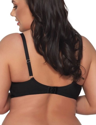 Бюстгальтер с серебристым декором Ava 2090 M Black, Цвет: черный, Размеры: 65J, изображение 2