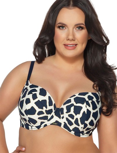 Модный раздельный купальник Ava SK195U+SF195/2 Navy Blue, Цвет: темно-синий, Размеры: 75H, изображение 2