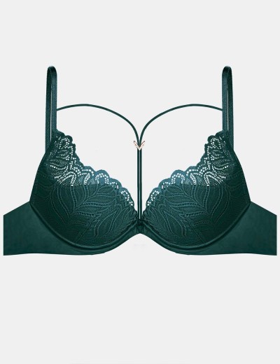 Кружевной бюстгальтер пуш-ап Esotiq KORIN 41391 изумруд, Цвет: изумруд, Размеры: 70B, изображение 4
