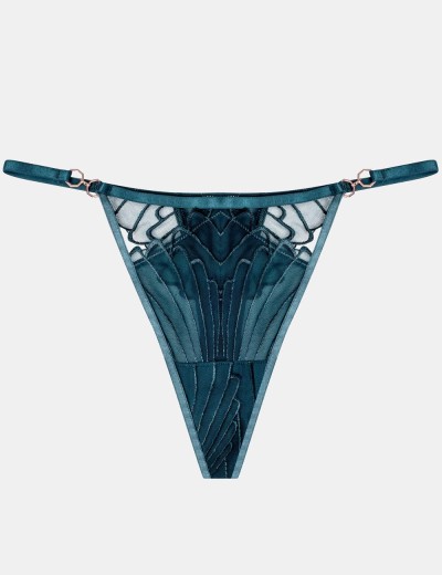 Трусы стринги Esotiq NUGAT 41402 изумруд, Цвет: изумруд, Размеры: S, изображение 4
