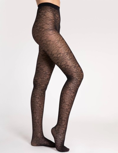 Колготки с узором Fiore 6085/G ARIEL 30 den черный, Цвет: черный, Размеры: 2, изображение 2