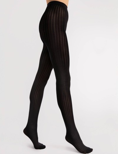 Колготки в полоску Fiore 6101/G BELVEDERE 40 den черный, Цвет: черный, Размеры: 5, изображение 2