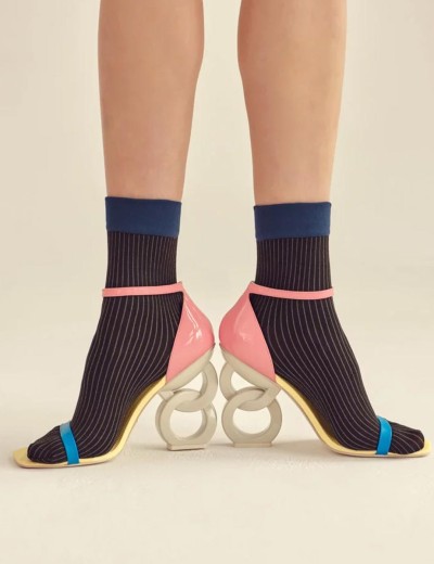 Женские носки Gabriella 519 LIA nero 30 den, Цвет: чёрный, Размеры: UN, изображение 2