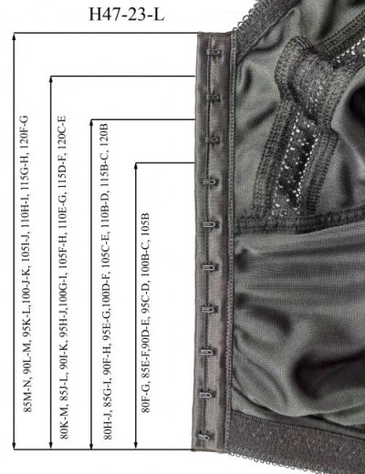 Мягкий бюстгальтер без косточек Honey H47-23-L черный, Цвет: черный, Размеры: 115G, изображение 6