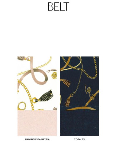 Пижама из принтованной вискозы Lormar BELT 651781lu cobalto, Цвет: cobalto (синий), Размеры: 3XL, изображение 3