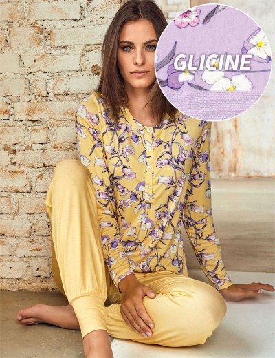 Пижама из вискозы Lormar BETULLA 651763lu glicine, Цвет: glicine (глициния), Размеры: M, изображение 3