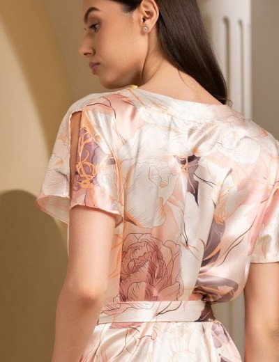 Шелковая туника Mia-Amore PEONY 4057, Цвет: мультицвет, Размеры: L/XL, изображение 5