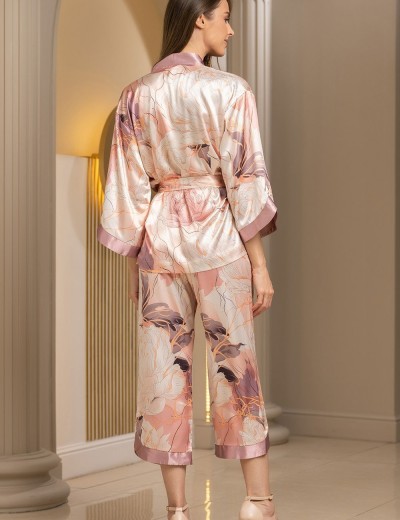Шёлковая пижама Mia-Amore PEONY 4214, Цвет: мультицвет, Размеры: M, изображение 3
