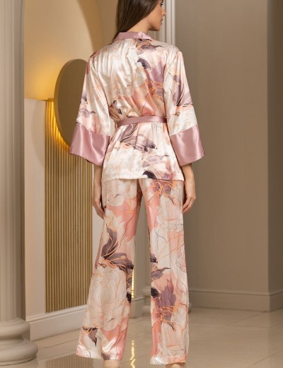 Комплект из натурального шёлка Mia-Amore PEONY 4215, Цвет: мультицвет, Размеры: 3XL, изображение 2