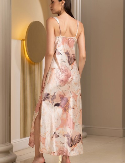 Шелковая ночная сорочка Mia-Amore PEONY 4218, Цвет: мультицвет, Размеры: M, изображение 3