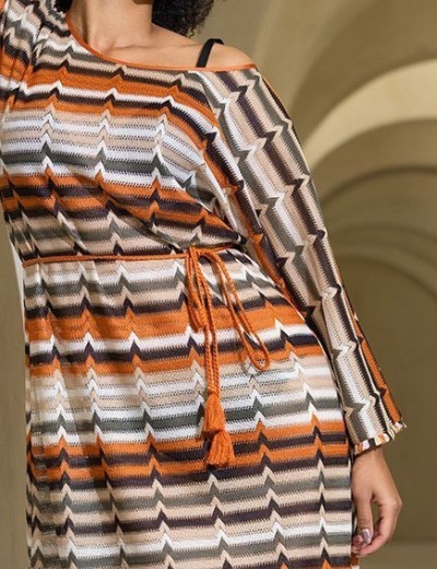 Ажурная трикотажная туника Mia-Amore SAHARA 7468, Цвет: сахара, Размеры: S/M, изображение 5