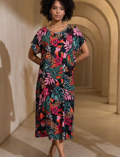 Длинная туника с цветами Mia-Amore DAIQUIRI 5244, Цвет: мультиколор, Размеры: S/M, изображение 2 Длинная туника с цветами Mia-Amore DAIQUIRI 5244, Цвет: мультиколор, Размеры: S/M, изображение 2