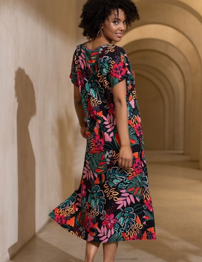 Длинная туника с цветами Mia-Amore DAIQUIRI 5244, Цвет: мультиколор, Размеры: S/M, изображение 3 Длинная туника с цветами Mia-Amore DAIQUIRI 5244, Цвет: мультиколор, Размеры: S/M, изображение 3