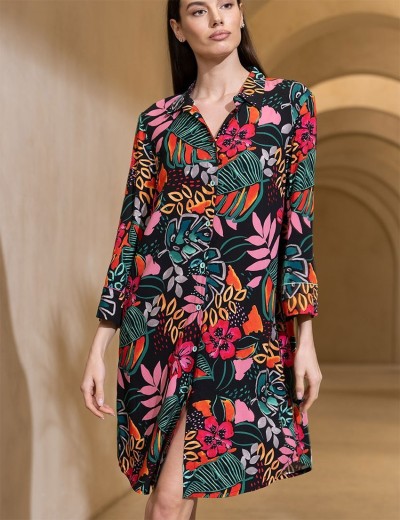 Рубашка из тканой вискозы Mia-Amore DAIQUIRI 5247, Цвет: мультиколор, Размеры: M, изображение 2 Рубашка из тканой вискозы Mia-Amore DAIQUIRI 5247, Цвет: мультиколор, Размеры: M, изображение 2