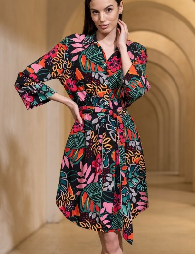 Рубашка из тканой вискозы Mia-Amore DAIQUIRI 5247, Цвет: мультиколор, Размеры: M, изображение 4 Рубашка из тканой вискозы Mia-Amore DAIQUIRI 5247, Цвет: мультиколор, Размеры: M, изображение 4