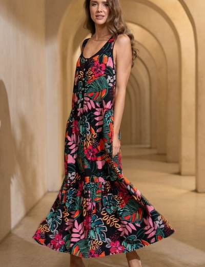 Длинный сарафан Mia-Amore DAIQUIRI 5248, Цвет: мультиколор, Размеры: M, изображение 3