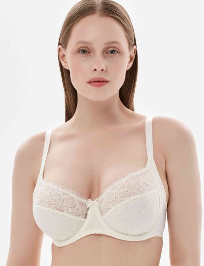 Бюстгальтер мягкий с подкроем Milavitsa 124960 приглушенный белый, Цвет: приглушенный белый, Размеры: 75D, изображение 5