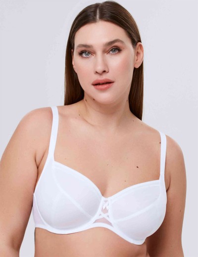 Бюстгальтер мягкая чашка Misstyle 2511 белый, Цвет: белый, Размеры: 95B, изображение 5