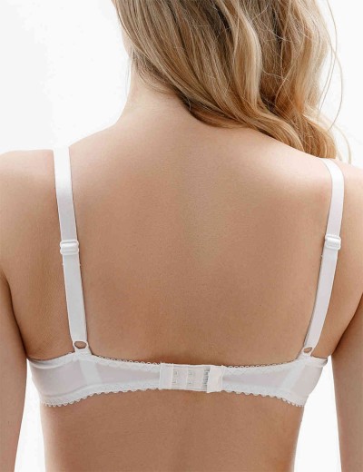 Кружевной мягкий бюстгальтер Misstyle 2543 белый, Цвет: белый, Размеры: 70D, изображение 2