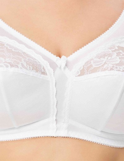 Бюстгальтер мягкий без каркасов Misstyle 4118 / 4117 белый, Цвет: белый, Размеры: 85C, изображение 3