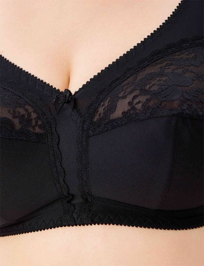 Бюстгальтер мягкий без каркасов Misstyle 4118 / 4117 черный, Цвет: черный, Размеры: 95E, изображение 4