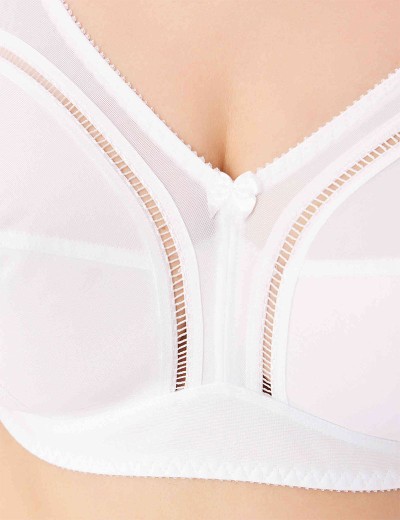 Бюстгальтер мягкий без косточек Misstyle 4122 / 122 белый, Цвет: белый, Размеры: 95H, изображение 5