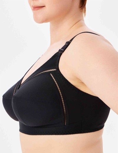 Бюстгальтер мягкий без косточек Misstyle 4122 / 122 черный, Цвет: черный, Размеры: 85D, изображение 4