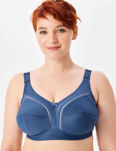 Бюстгальтер мягкий без косточек Misstyle 4122 / 122 французский синий, Цвет: французский синий, Размеры: 80E, изображение 6