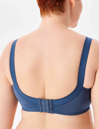 Бюстгальтер мягкий без косточек Misstyle 4122 / 122 французский синий, Цвет: французский синий, Размеры: 80E, изображение 2