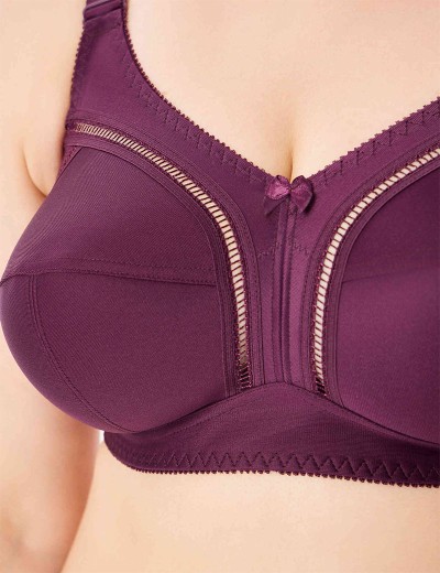 Бюстгальтер мягкий без косточек Misstyle 4122 / 122 темный виноград, Цвет: темный виноград, Размеры: 90I, изображение 4