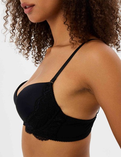 Формованный бюстгальтер пуш-ап VOVA LAURA V32533 черный, Цвет: черный, Размеры: 75D, изображение 3