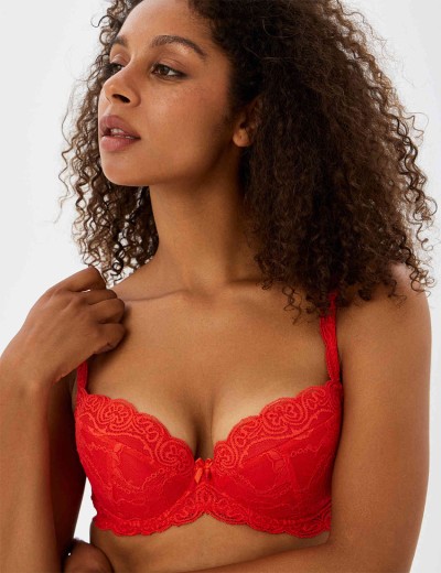 Бюстгальтер балконет пуш-ап VOVA SNEJANNA V54032 россо, Цвет: россо, Размеры: 85A, изображение 5