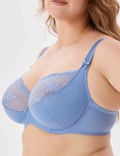 Бюстгальтер мягкий VOVA SNEJANNA V64210 / V64211 василек, Цвет: василек, Размеры: 80E, изображение 3