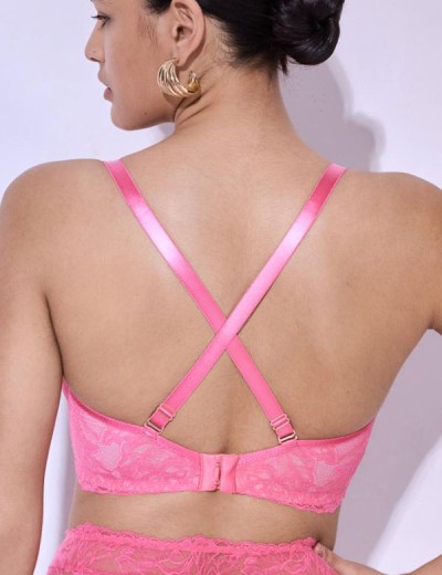 Мягкий кружевной бюстгальтер Alles COACHELLA M pink, Цвет: розовый, Размеры: 70G, изображение 2