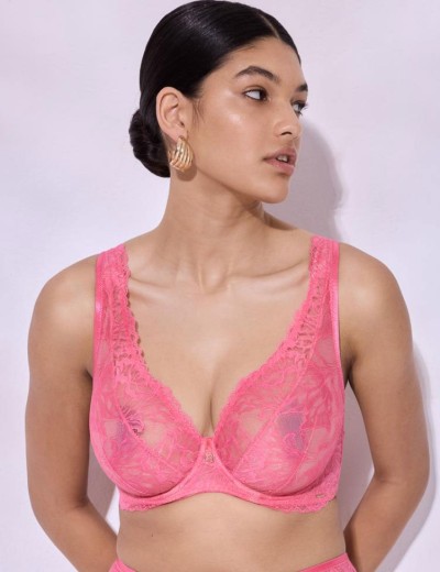 Бюстгальтер бралетт на косточках Alles COACHELLA M plus bralette pink, Цвет: розовый, Размеры: 100B, изображение 4