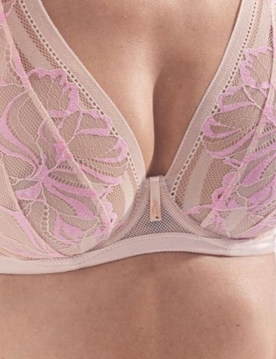 Кружевной бюстгальтер Alles GLOSSY IRIS M BRALETTE beige/pink, Цвет: бежевый, Размеры: 70D, изображение 4 Кружевной бюстгальтер Alles GLOSSY IRIS M BRALETTE beige/pink, Цвет: бежевый, Размеры: 70D, изображение 4