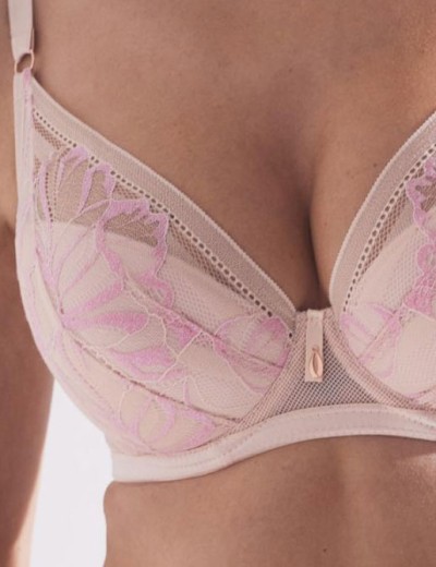 Бюстгальтер пуш-ап Alles GLOSSY IRIS P-UP beige/pink, Цвет: бежевый, Размеры: 85C, изображение 5