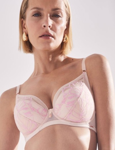 Бюстгальтер пуш-ап Alles GLOSSY IRIS P-UP beige/pink, Цвет: бежевый, Размеры: 85C, изображение 4