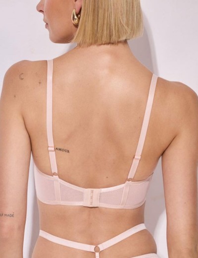 Бюстгальтер супер пуш-ап Alles GLOSSY IRIS SUPER P-UP beige/pink, Цвет: бежевый, Размеры: 60G, изображение 4