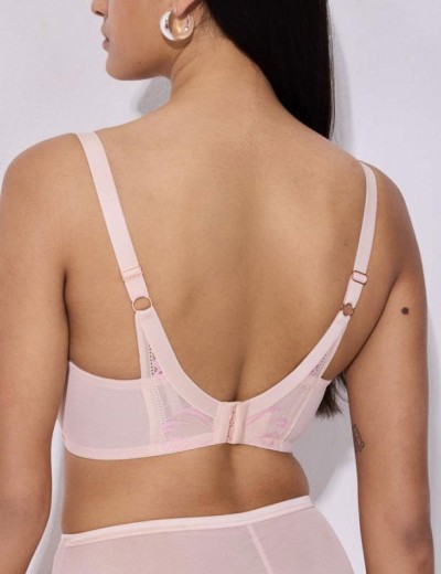 Бюстгальтер балконет Alles GLOSSY IRIS U/W beige/pink, Цвет: бежевый, Размеры: 80F, изображение 2