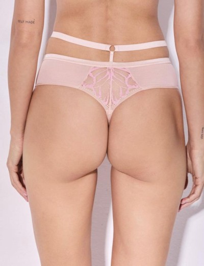 Трусы стринги Alles GLOSSY IRIS stringi beige/pink, Цвет: бежевый, Размеры: S, изображение 2