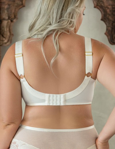 Мягкий бюстгальтер с подкроем Kris Line COTTON FLOWER Soft Full Cup, Цвет: латте, Размеры: 100D, изображение 2