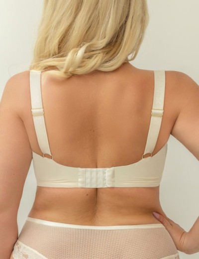 Мягкий бюстгальтер Kris Line COTTON FLOWER Soft Minimiser, Цвет: латте, Размеры: 80E, изображение 2